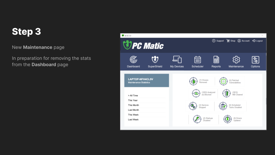 Security Software User Interface