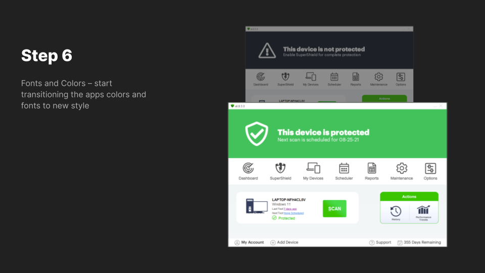 PC Matic User Interface Updates for Consumer Security Software