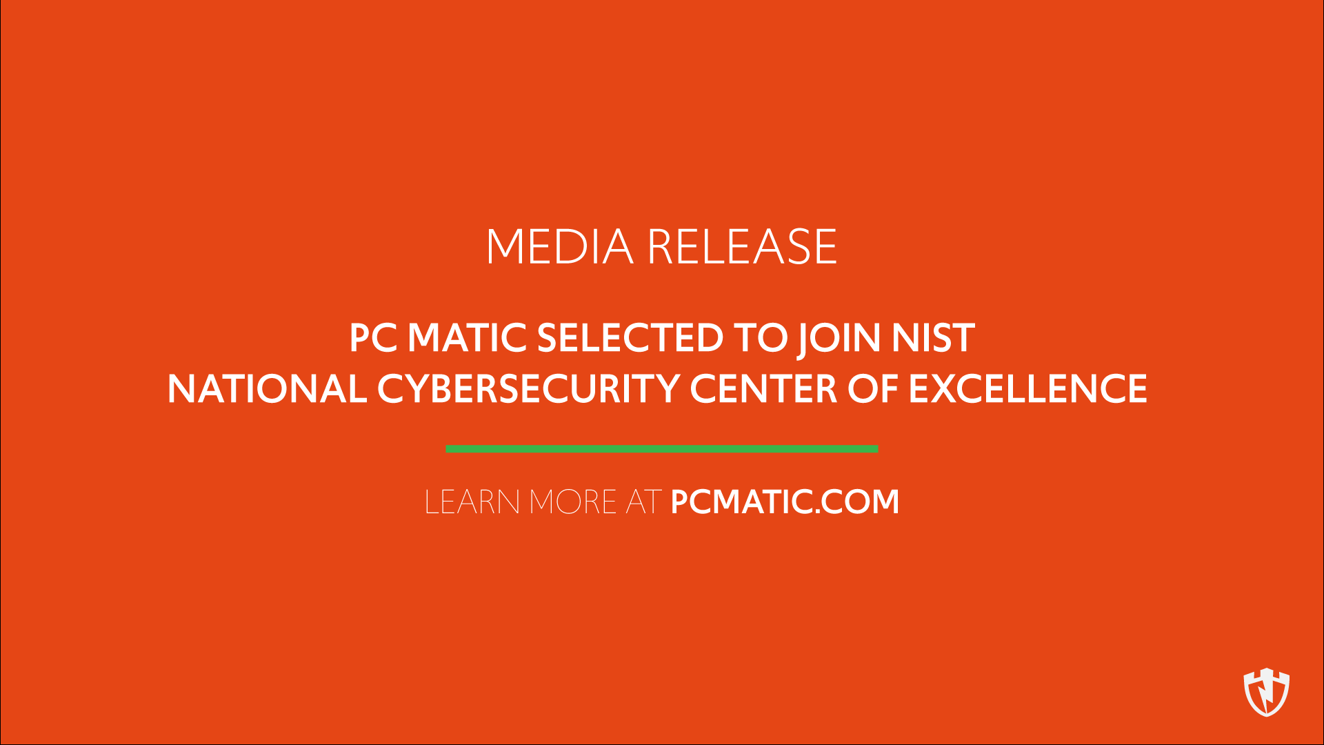 PC Matic joins with NIST's NCCoE's Cybersecurity Center to help Business & Government Agencies combat cyber crime.