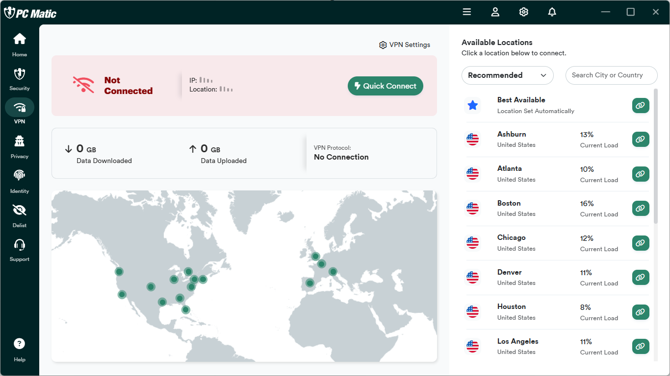 PC Matic VPN Quick Connect