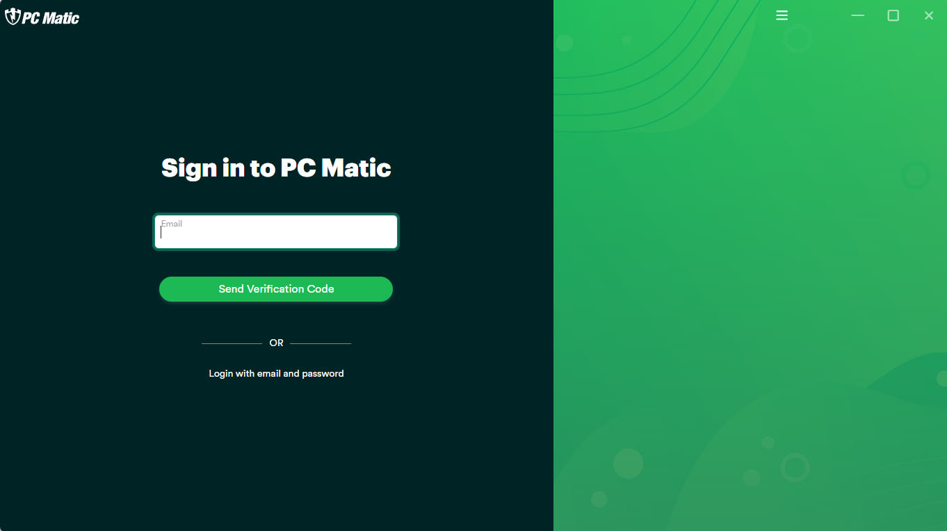 PC Matic App login 