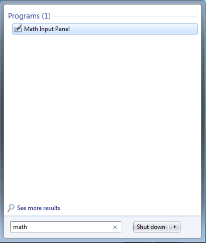 Windows-7-Math-Input-Panel