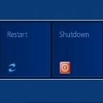 how to restart or shutdown windows 8
