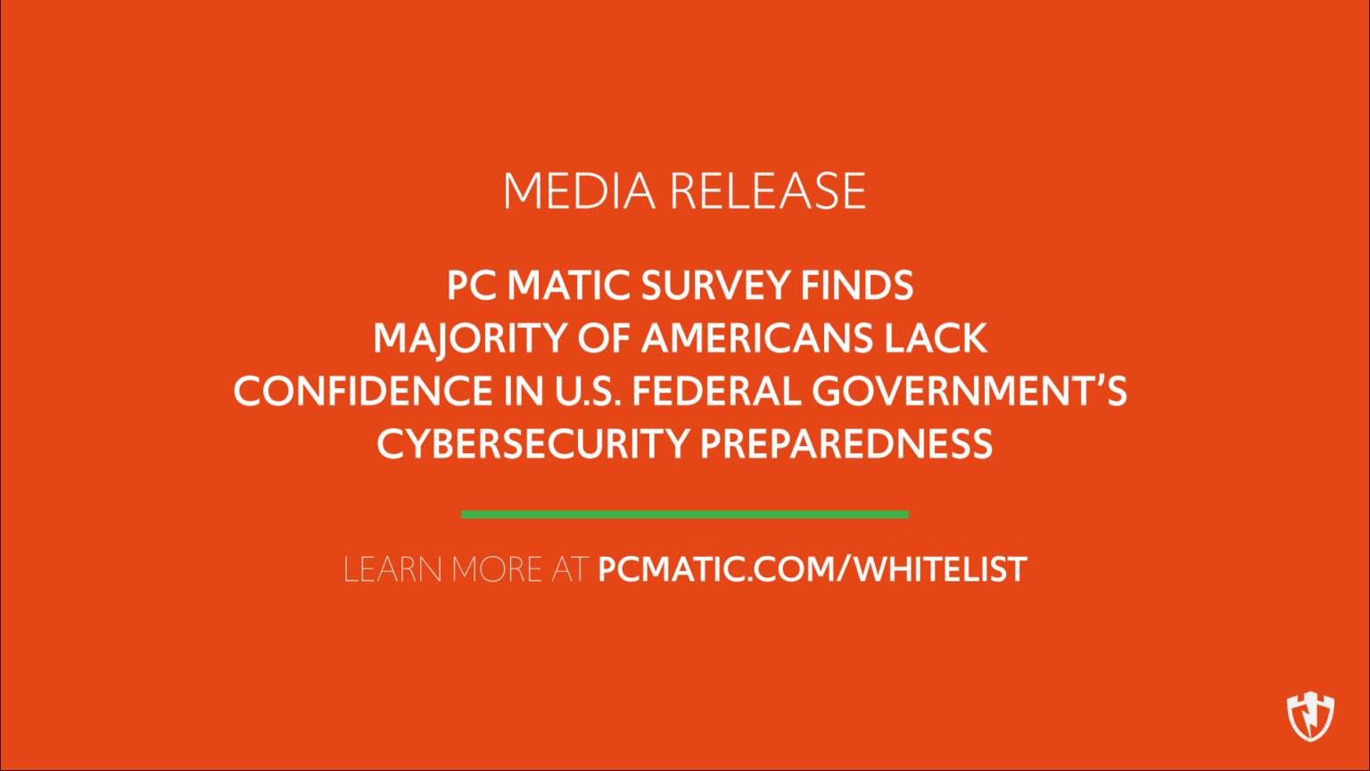 PC Matic Survey Finds Majority Of Americans Lack Confidence In U S 